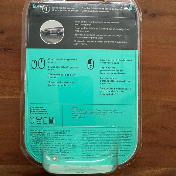 Logitech M510 Control Plus Wireless Mouse - Black - Picture 2 of 2